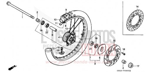 ROUE AVANT CR80RM de 1991